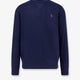 Cotton blend sweater with logo