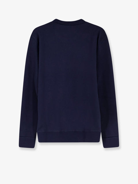 Cotton blend sweatshirt with front embroidered logo