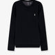 Cotton blend sweatshirt with front embroidered logo