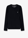 Cotton blend sweatshirt with front embroidered logo
