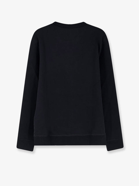Cotton blend sweatshirt with front embroidered logo