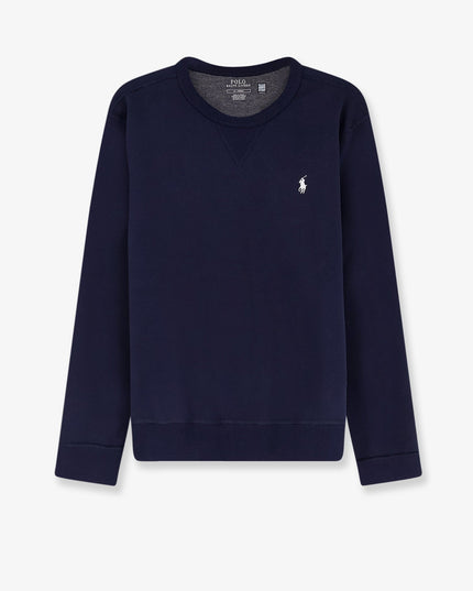 Cotton blend sweatshirt with front embroidered logo