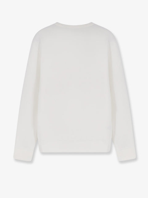 Cotton blend sweatshirt with iconic embroidery