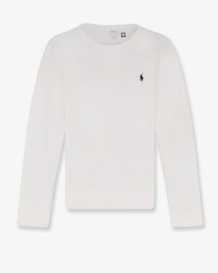 Cotton blend sweatshirt with iconic embroidery