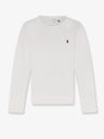 Cotton blend sweatshirt with iconic embroidery
