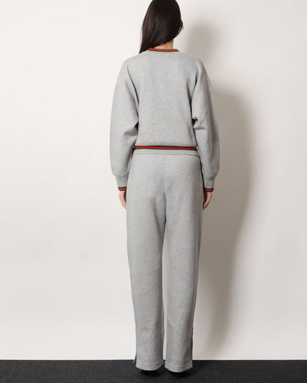 Cotton blend trouser with Web detail