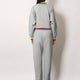 Cotton blend trouser with Web detail