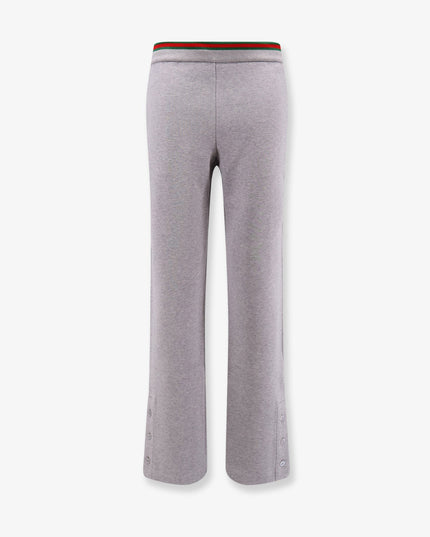 Cotton blend trouser with Web detail