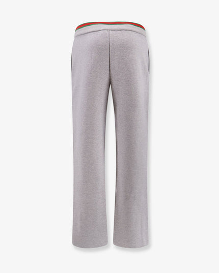 Cotton blend trouser with Web detail
