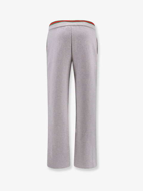 Cotton blend trouser with Web detail