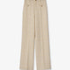 Cotton blend trousers with checked pattern