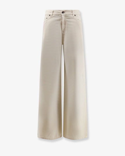 Cotton blend trousers