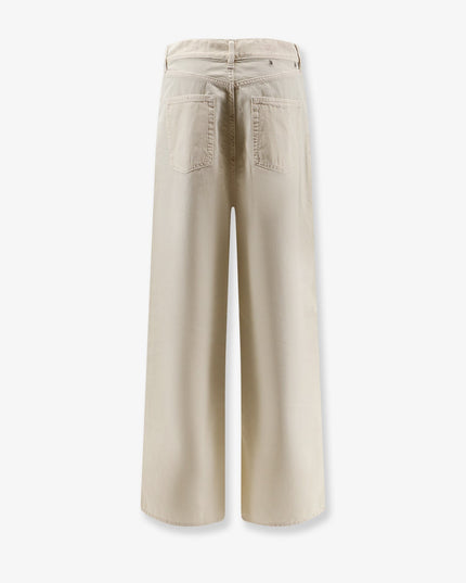 Cotton blend trousers