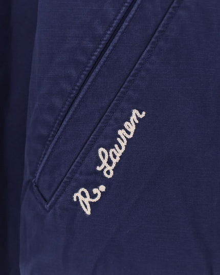Cotton bomber con patch Logo