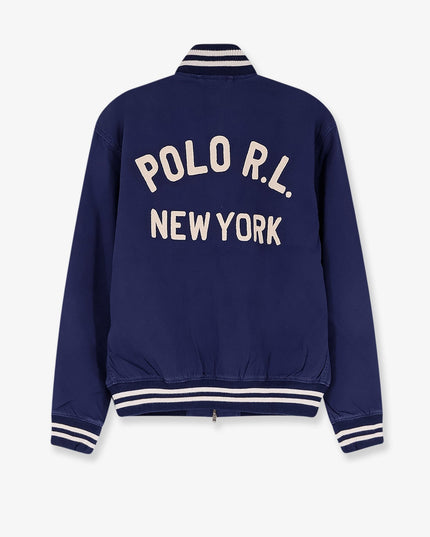 Cotton bomber con patch Logo