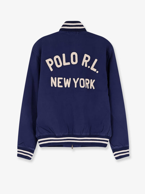 Cotton bomber con patch Logo