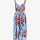 Cotton dress with Mazzo di Fiori print