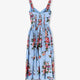 Cotton dress with Mazzo di Fiori print