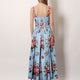 Cotton dress with Mazzo di Fiori print