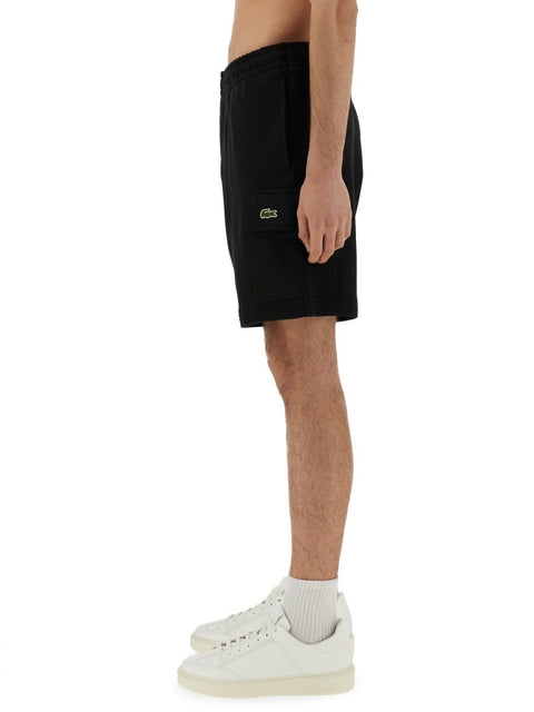 COTTON FLEECE CARGO SHORTS