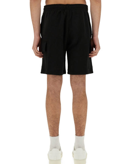 COTTON FLEECE CARGO SHORTS
