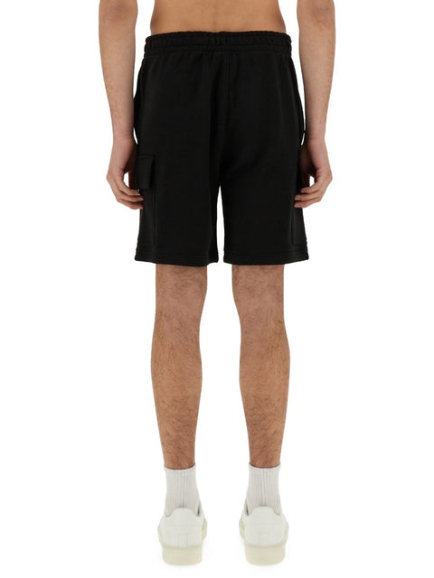 COTTON FLEECE CARGO SHORTS