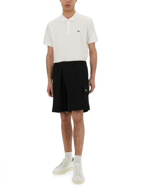 COTTON FLEECE CARGO SHORTS