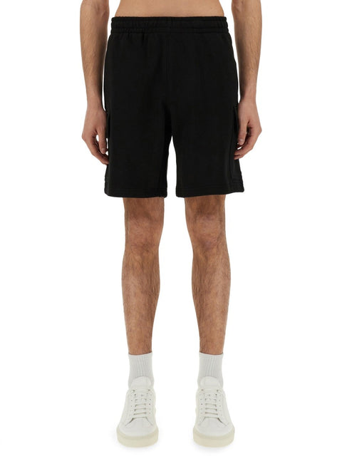 COTTON FLEECE CARGO SHORTS