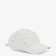 Cotton hat with all-over floral embroidery
