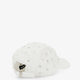Cotton hat with all-over floral embroidery