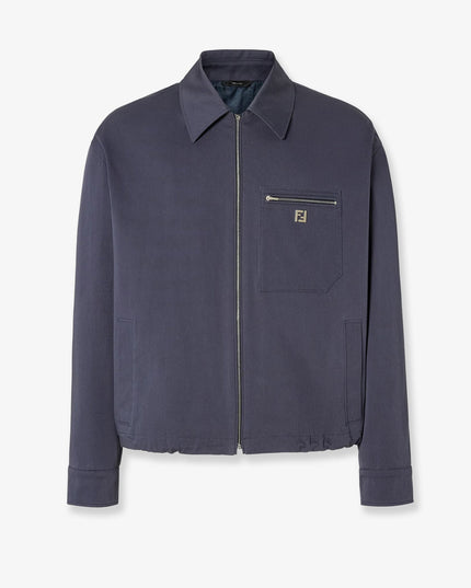 Cotton jacket with FF detail