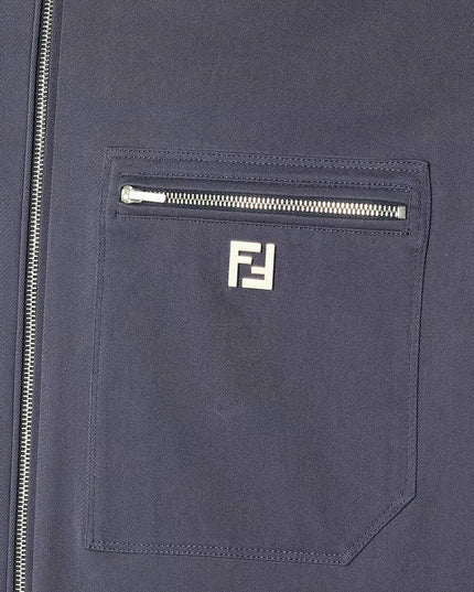 Cotton jacket with FF detail