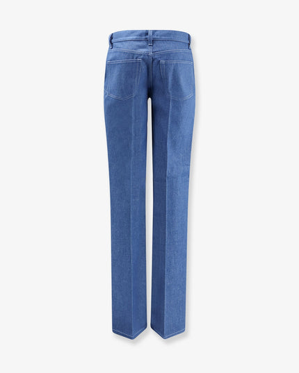 Cotton jeans with iconic frontal Horsebits