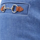 Cotton jeans with iconic frontal Horsebits