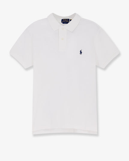 Cotton polo shirt with embroidered logo