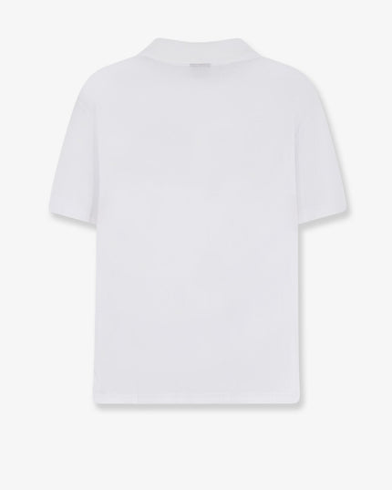 Cotton polo shirt with Web print on the front