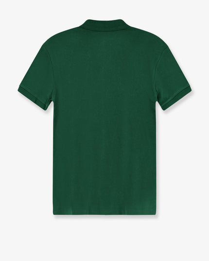 Cotton polo with front logo embroidery