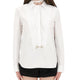 COTTON POPLIN SHIRT WITH CLAMP