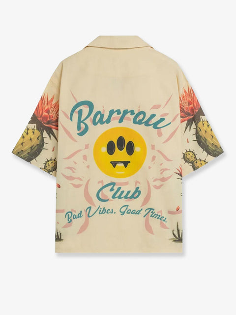 Cotton shirt with cactus print