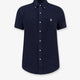 Cotton shirt with front embroidered logo