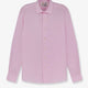 Cotton shirt with front embroidered logo