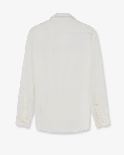 Cotton shirt with front embroidered logo