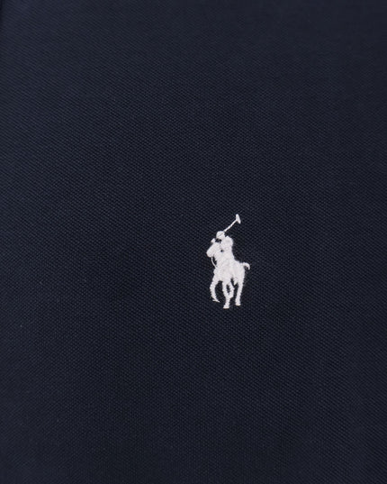 Cotton shirt with front embroidered logo