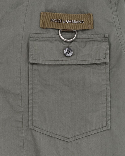 Cotton shirt with Logo patch
