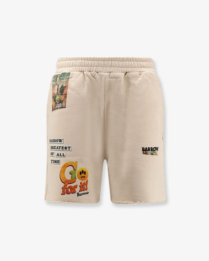 Cotton shorts with iconic print