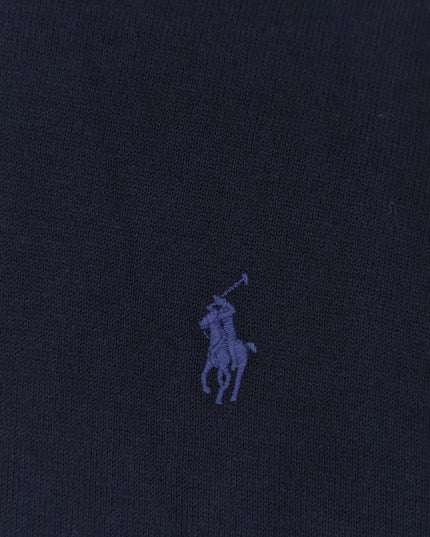 Cotton sweater with embroidered logo on the front