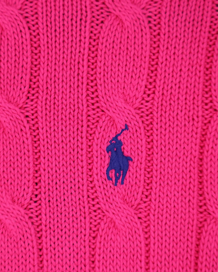 Cotton sweater with embroidered logo on the front