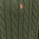 Cotton sweater with embroidered logo on the front