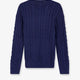 Cotton sweater with embroidered logo on the front