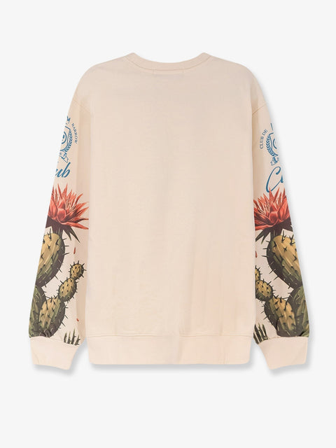 Cotton sweatshirt with cactus print